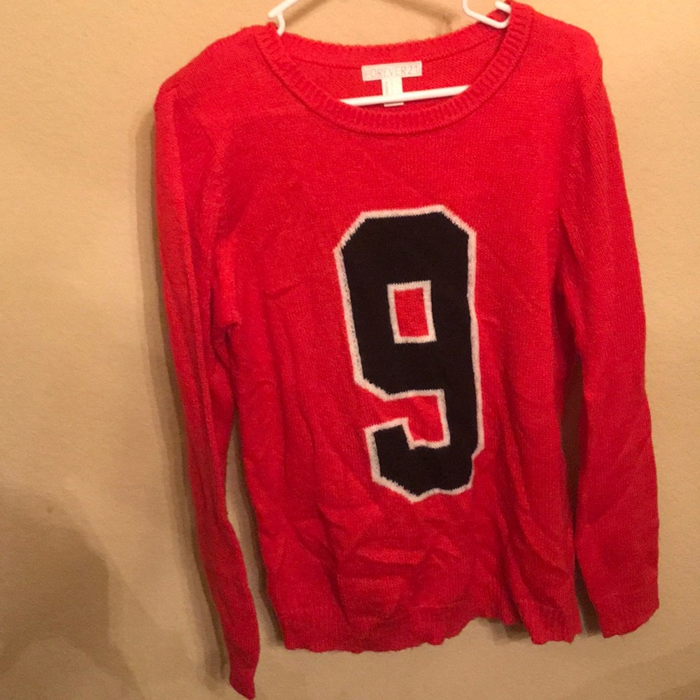Orange 9 sweater